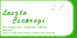 laszlo csepregi business card